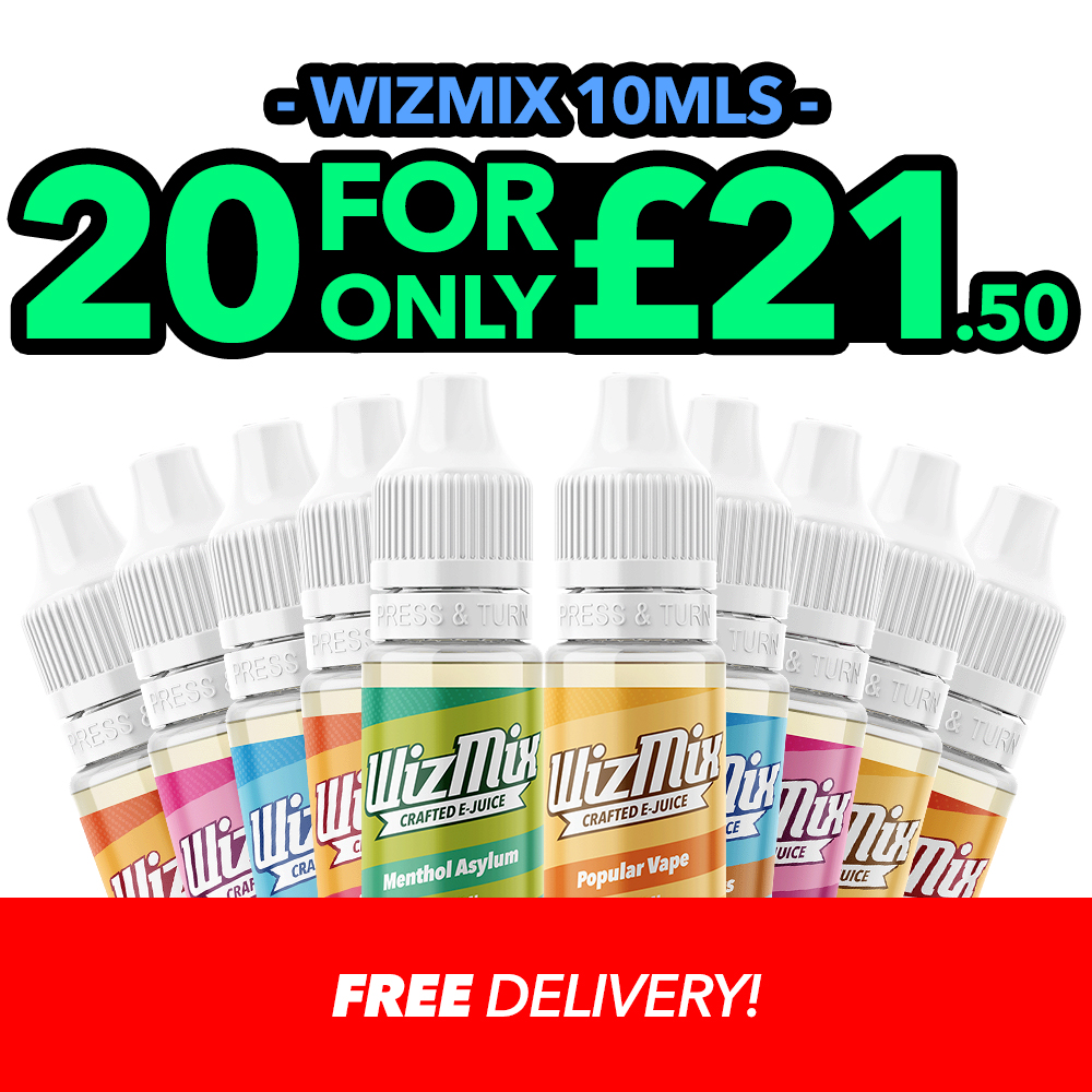 WizMix Vape Liquid | 10ml E-liquid | WizMix Vape Juice | All Flavours |  E-Cig