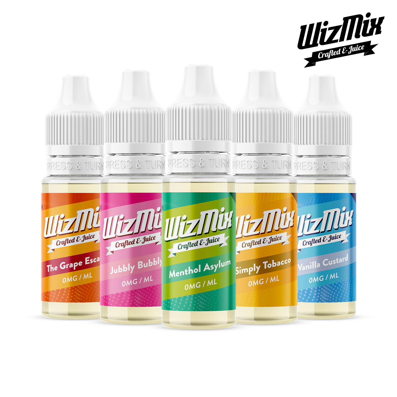 WizMix Vape Liquid 5x10ml bottles for £10.99 All Flavours E