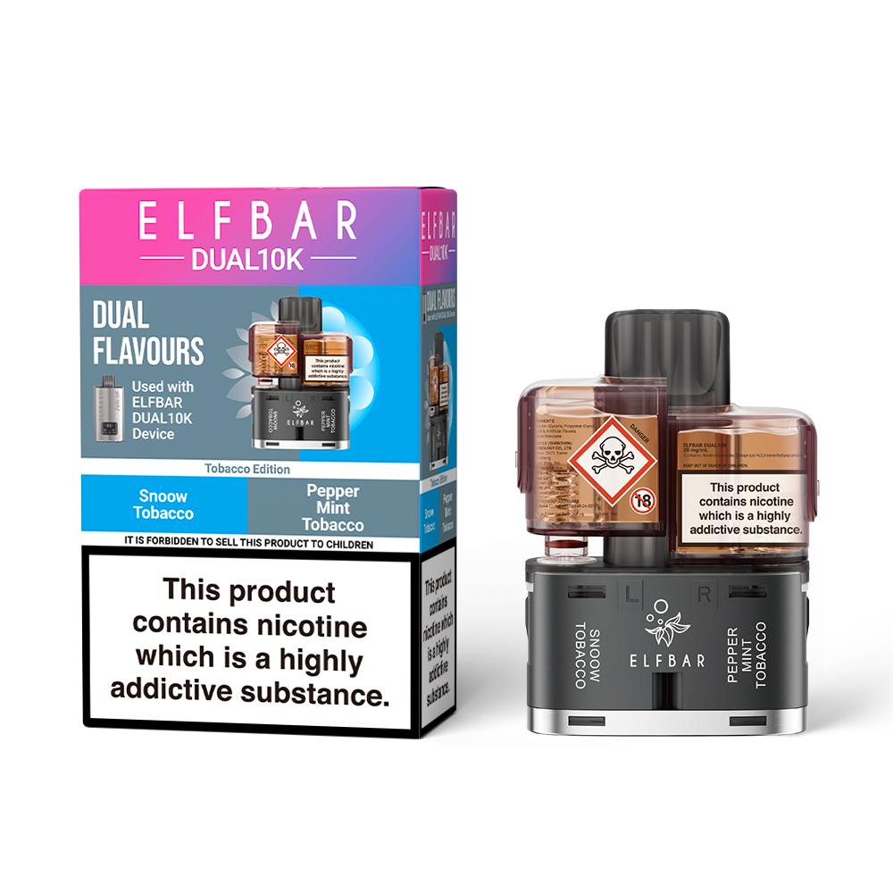 Elf Bar Dual 10k Vape Kit and Replacement Refills | Rechargeable Vape |  E-Cig | eBay UK