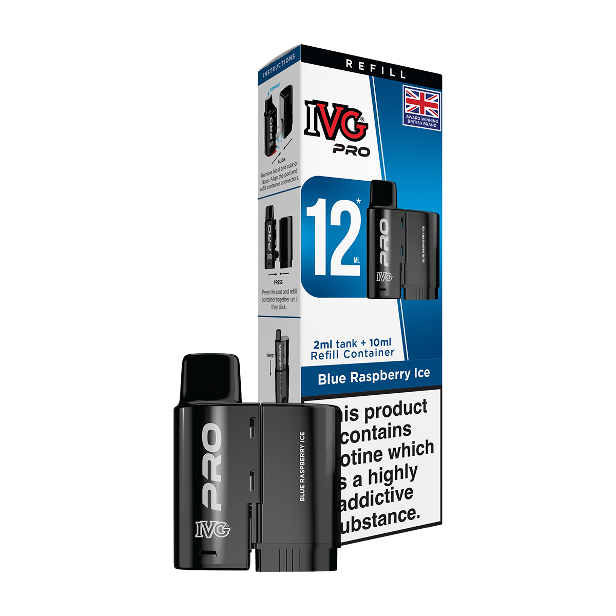 ivg pro refills amazon IVG Pro 12 Refill Pack | Pre-filled Refills | All Flavours | E Cigarette |  E-Cig