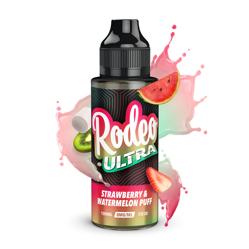 rodeo strawberry vape liquid Rodeo & Rodeo Ultra | 100ml Vape Liquid | Vape Juice | No Nicotine | E-Cig