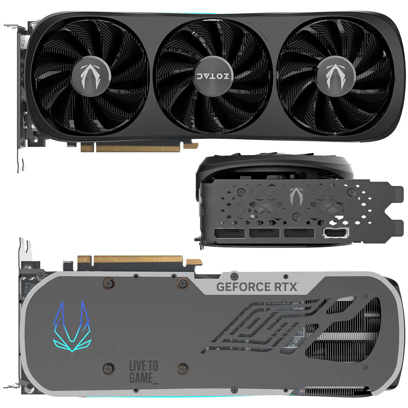 ZOTAC NVIDIA GeForce RTX 4080 SUPER Trinity 16GB GDDR6X Black Graphics Card