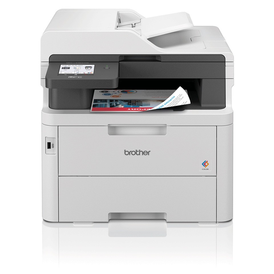 Brother MFC-L3760CDW Colourful and Connected LED All-In-One Printer 26PPM White