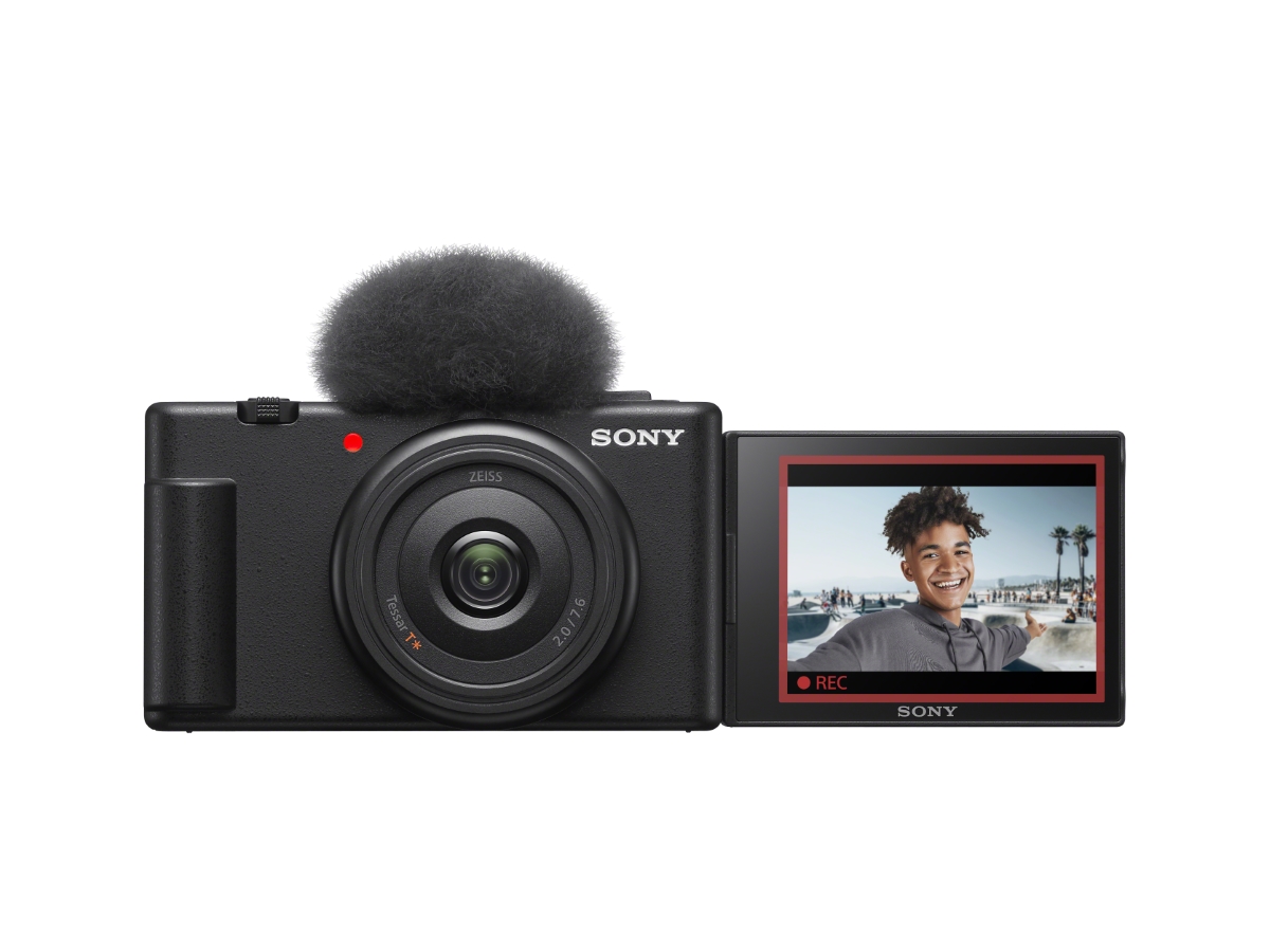 Sony Compact Vlogging Camera ZV-1F 20.1MP Touchscreen 4K Ultra HD USB-C Black