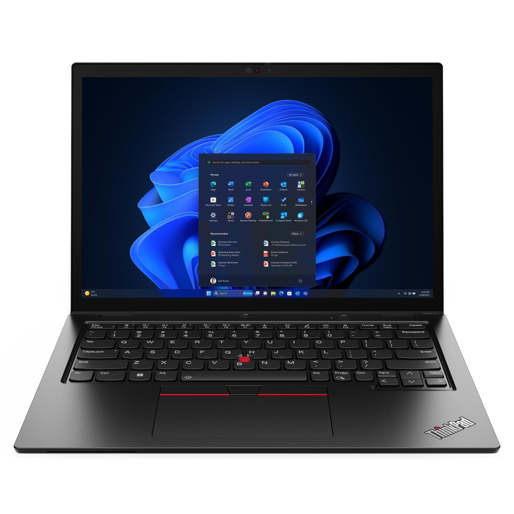 Lenovo ThinkPad L13 Gen 5 2-in-1 Laptop Intel Core Ultra 7 16GB 512GB 11 Pro Black