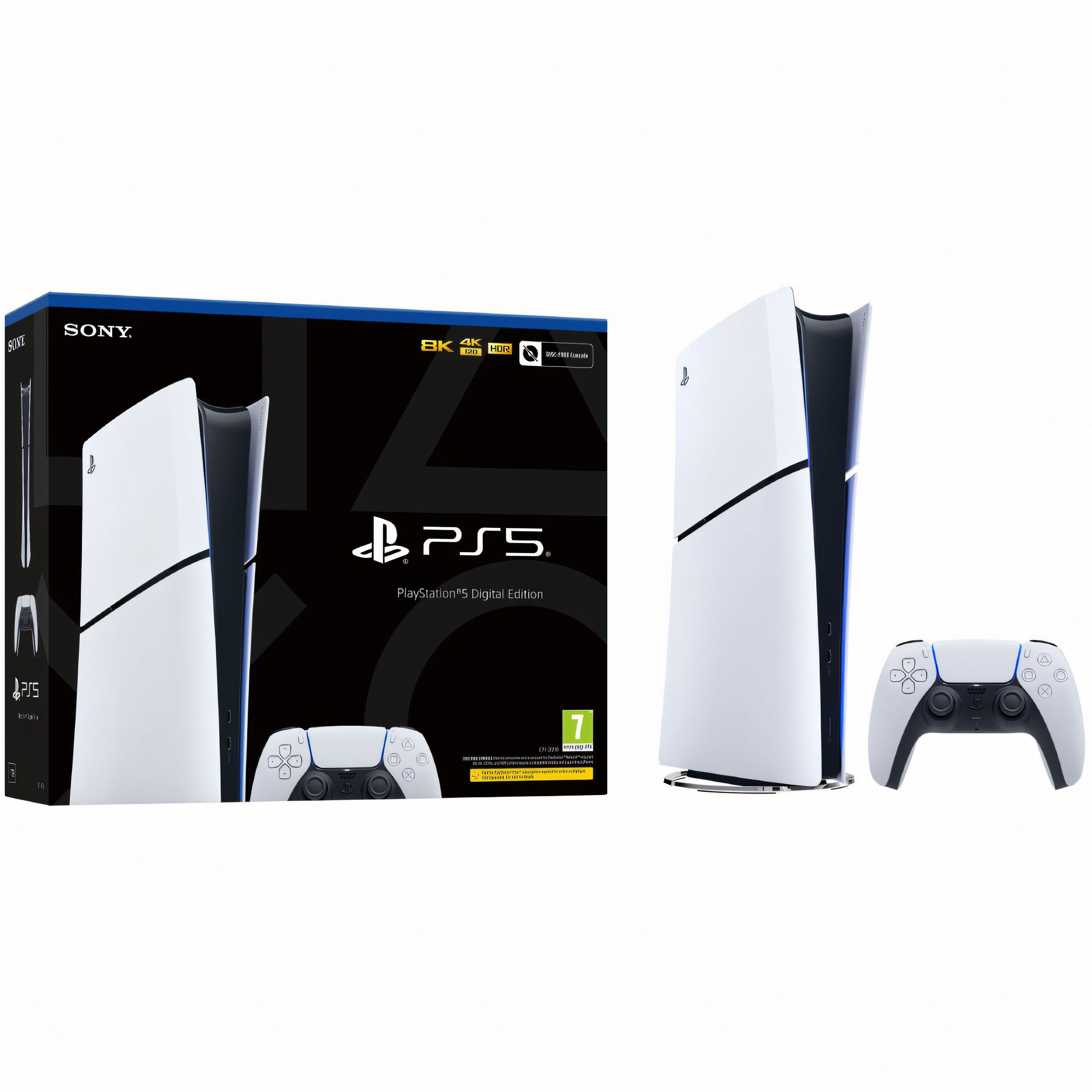 SONY PlayStation 5 Slim 1TB Games Console (Digital Edition) White