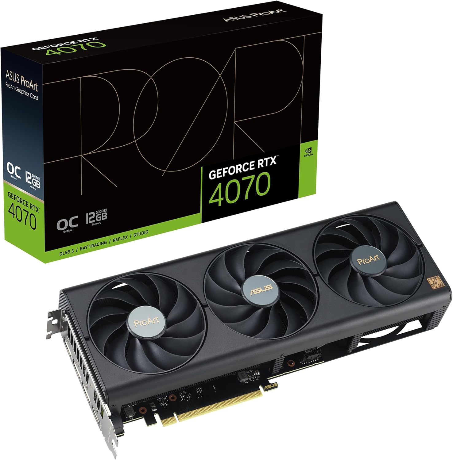 ASUS ProArt RTX 4070 Super 12GB OC Edition Graphics Card 12GB GDDR6X PCIe 4.0