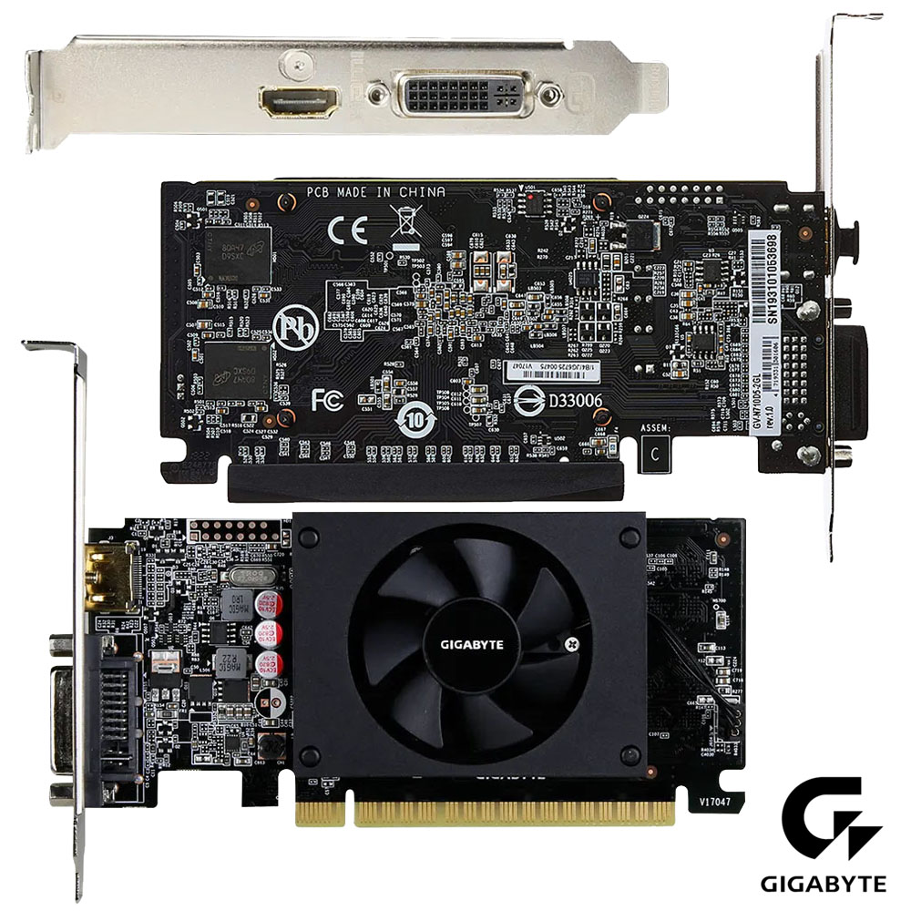 Gigabyte NVIDIA GeForce GT 710 2GB GDDR5 Low Profile Graphics Card