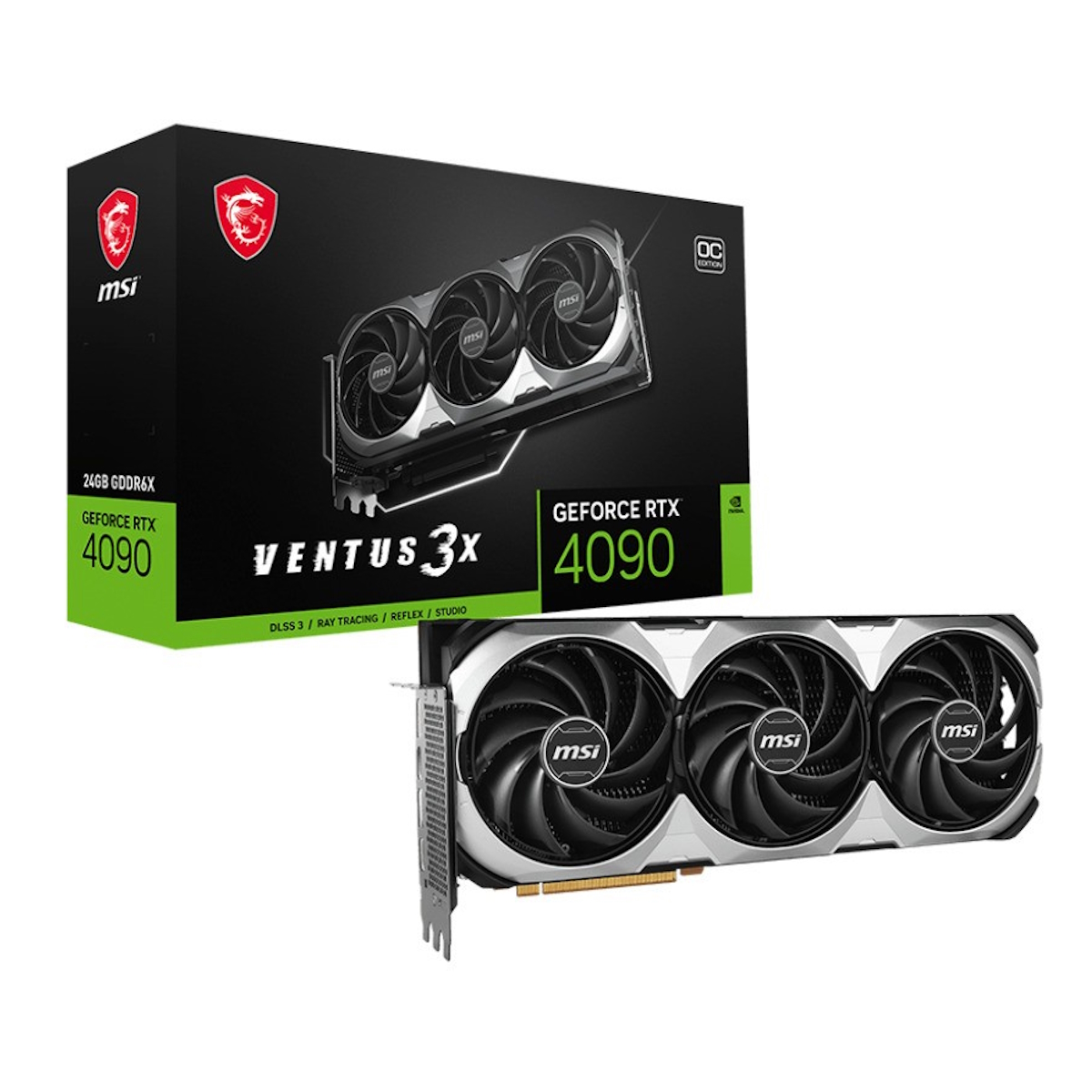 MSI RTX 4090 Ventus 3X E OC 24GB GDDR6X Graphics Card