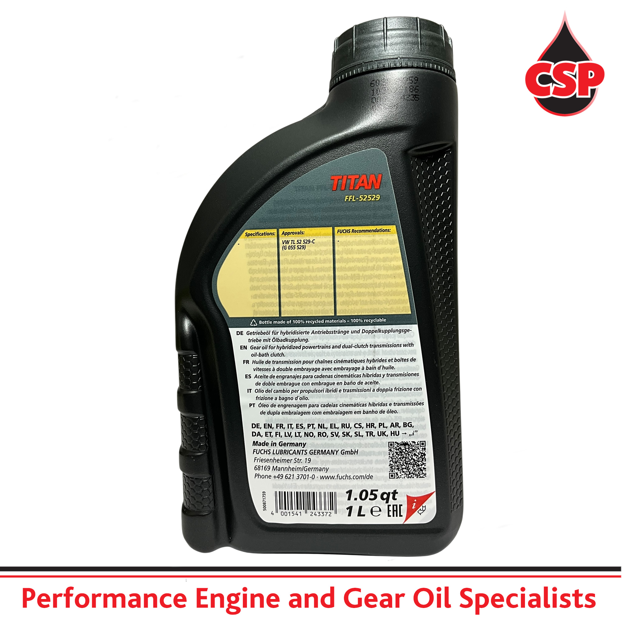 TITAN FFL-52529 DSG Transmission Oil 1L VW TL 52 529 C G055529