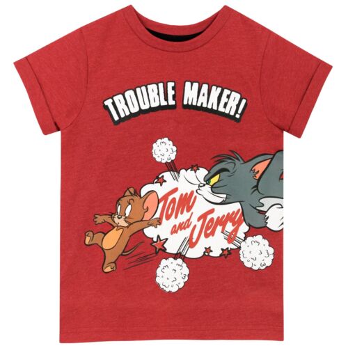 Tom and Jerry T-Shirt Kids Boys 12-24 Months 2-8 Years Short