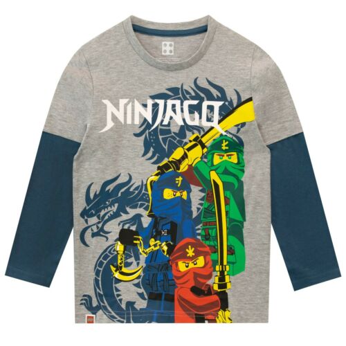 Years Top 4 Sleeve eBay 9 10 5 Grey 8 7 T-Shirt Long T-Shirt Ninjago 6 Lego Kids Boys |