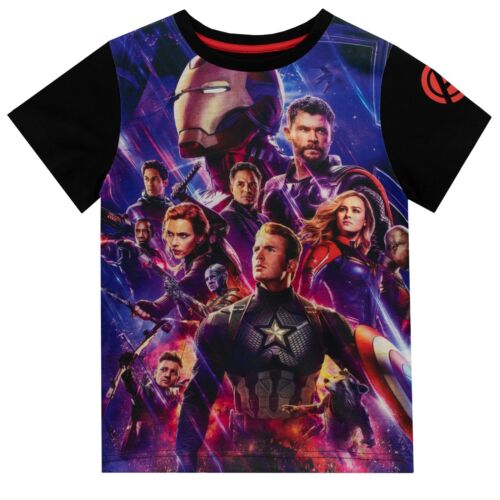 Marvel Avengers T-Shirt Kids Boys 5-13 Years Top Tee Short Sleeve T-Shirt  Purple | eBay