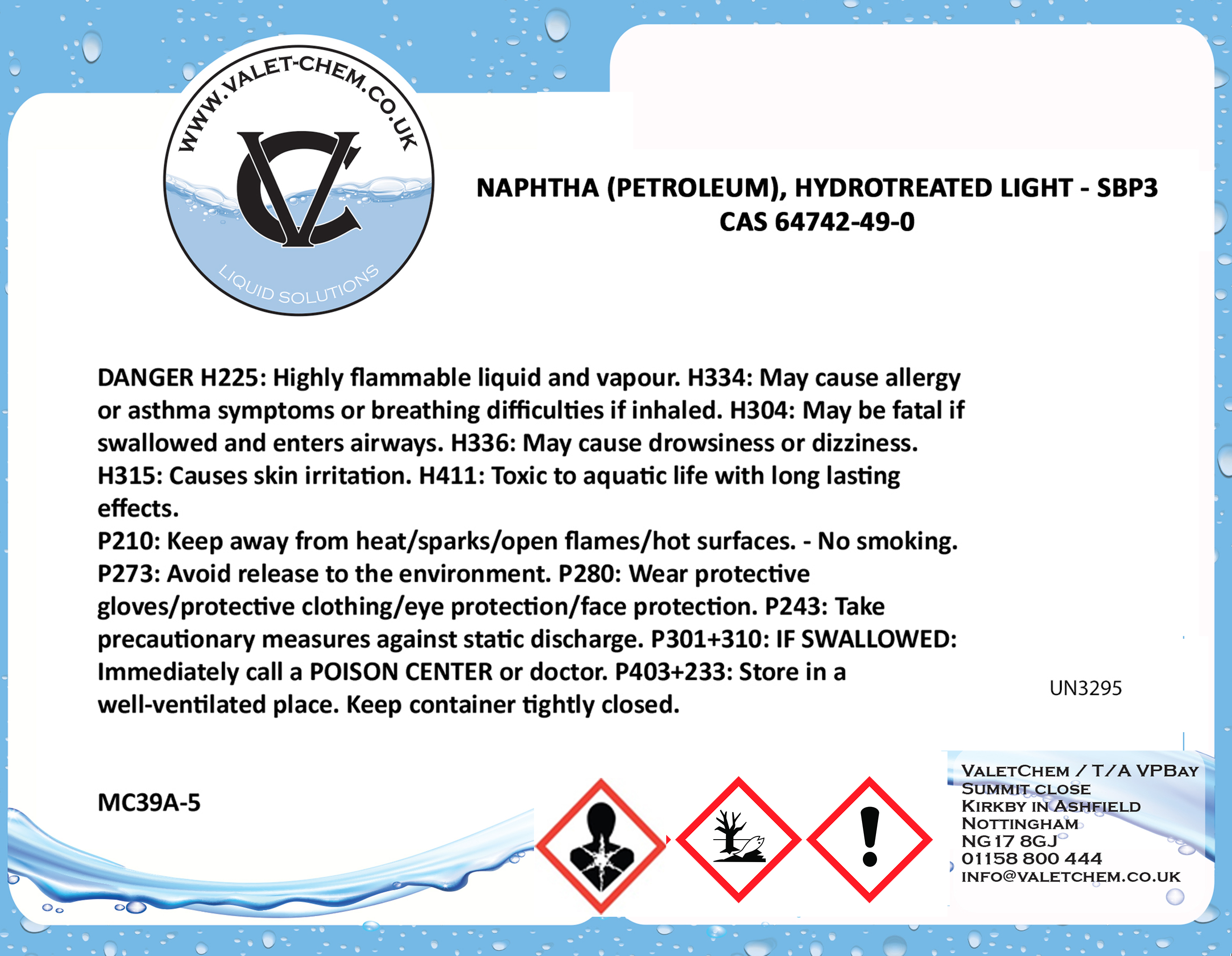 92062-15-2 Solvent naphtha(petroleum), hydrotreated light
