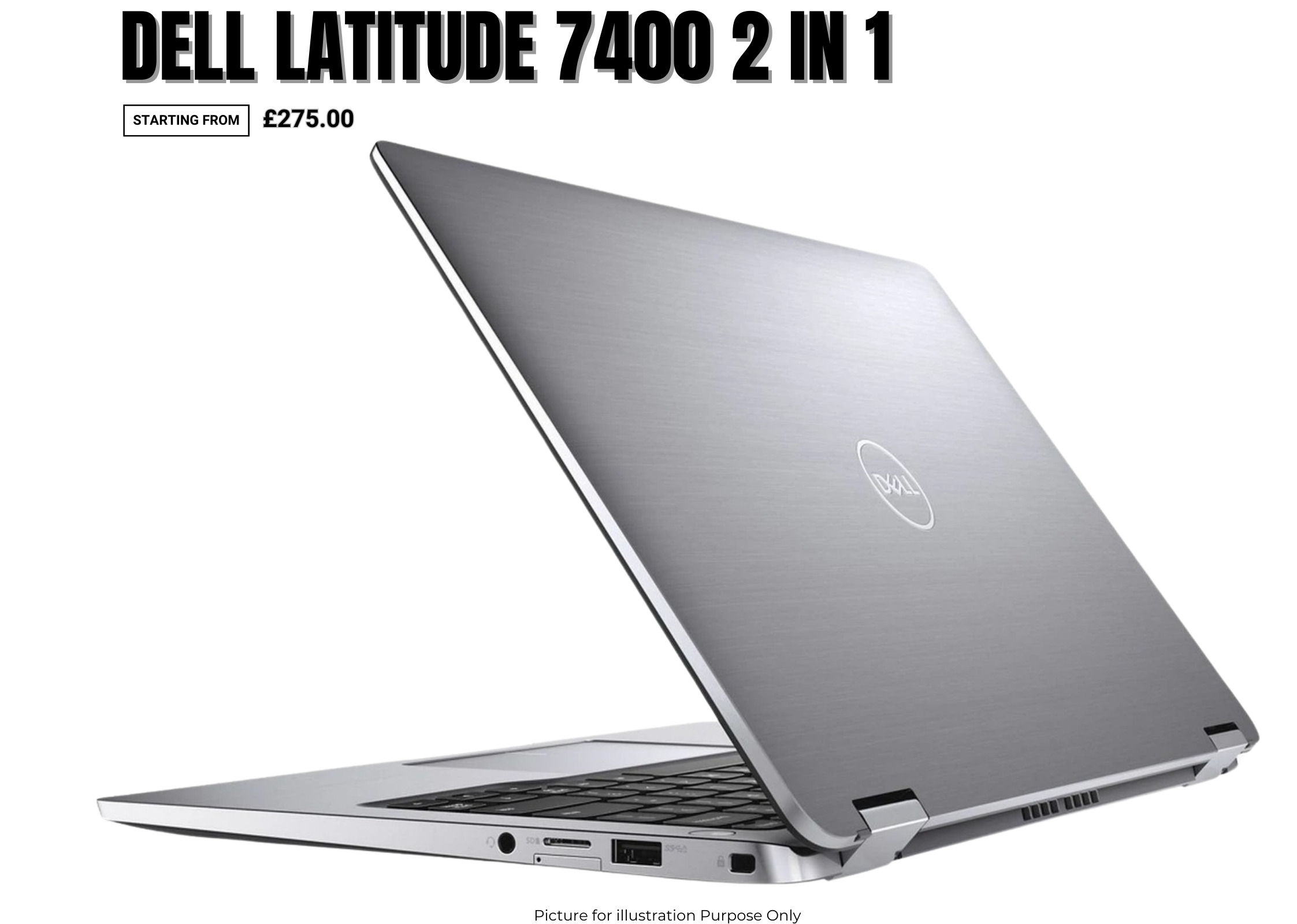 Dell Latitude 7400 2 in 1 Laptop Core i7 16GB RAM 512GB NVME SSD