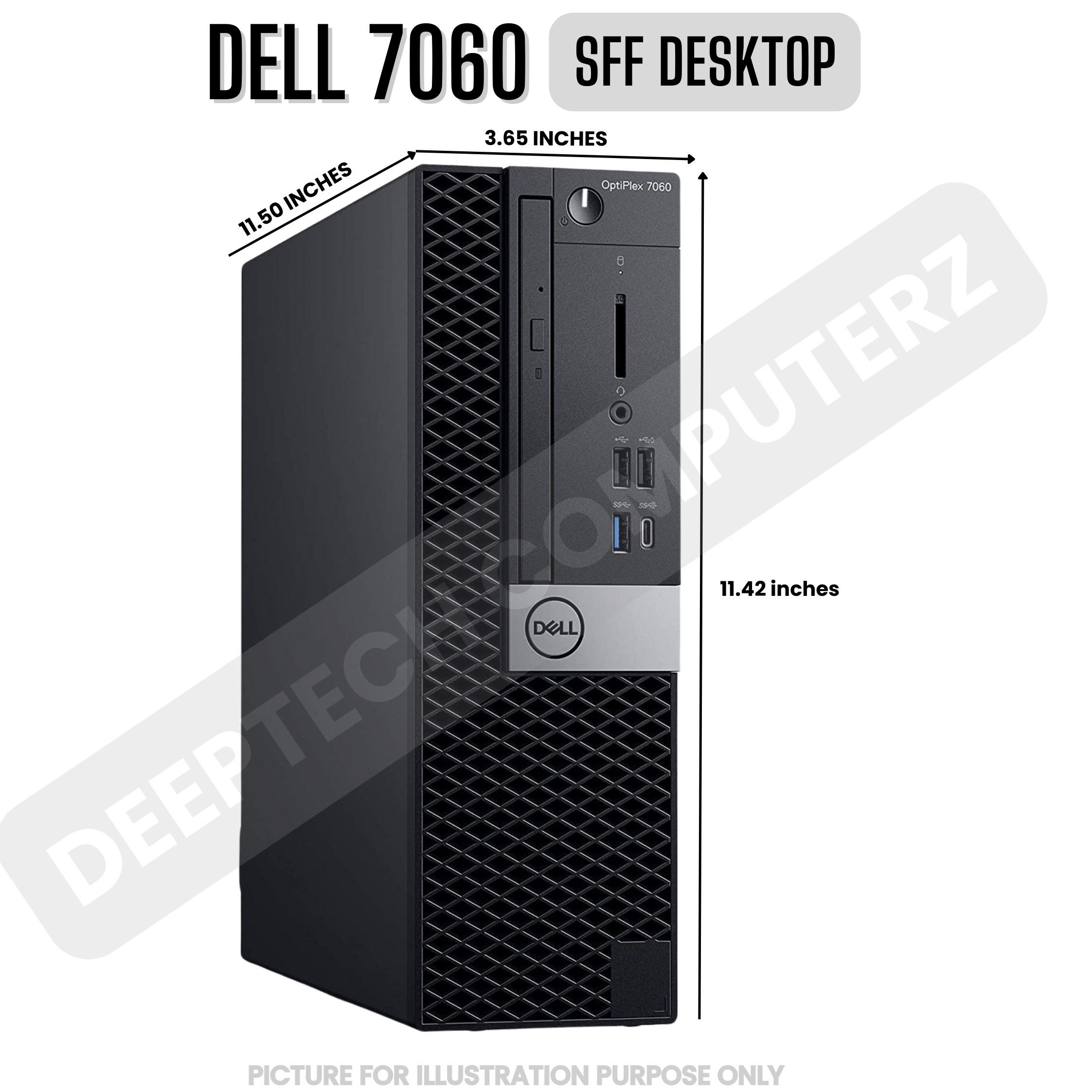 Dell Optiplex 7060 SFF Desktop Intel i7-8700 32GB RAM 1TB SSD Wi
