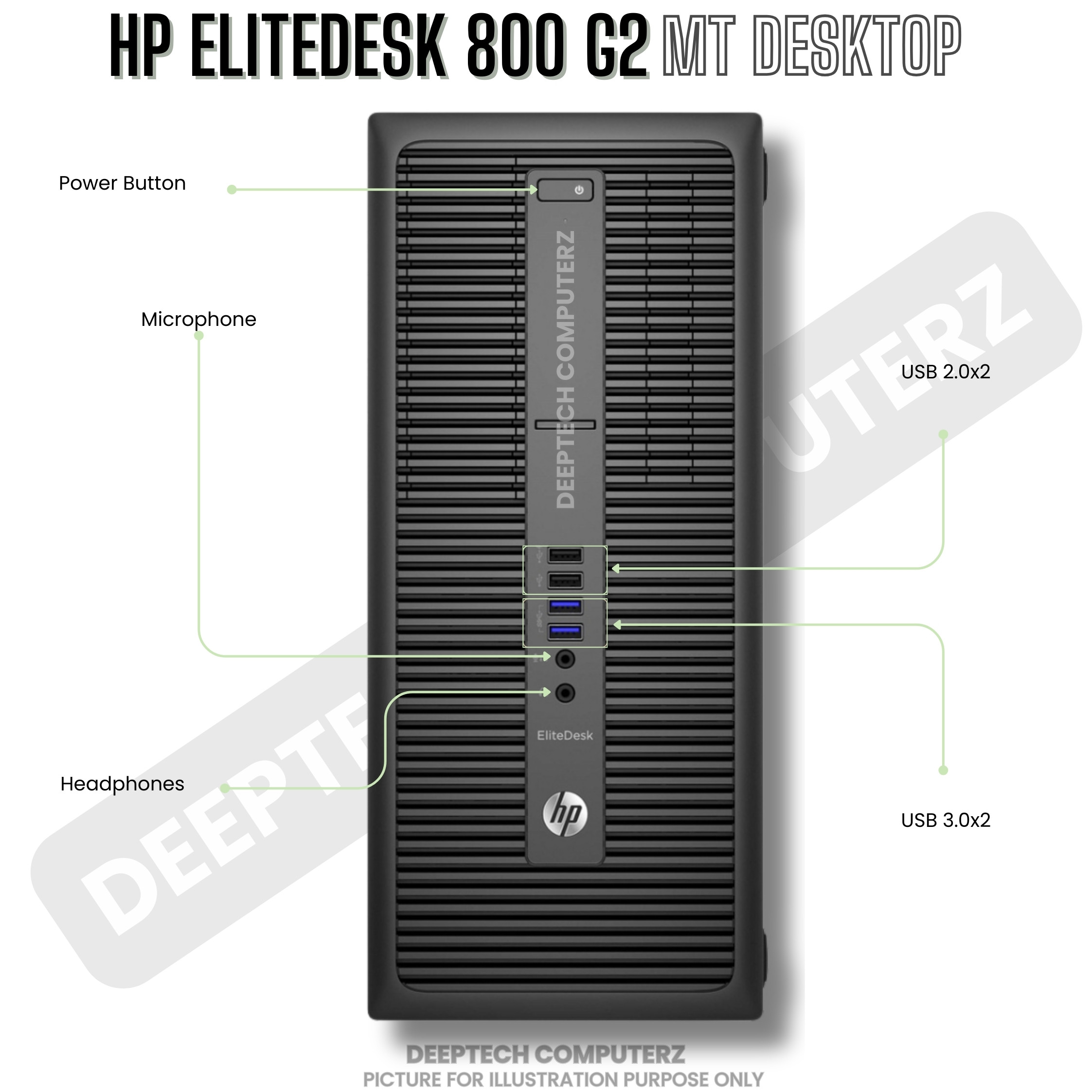 HP EliteDesk 800 G2 Tower Intel Core i7-6700 64GB RAM 2TB