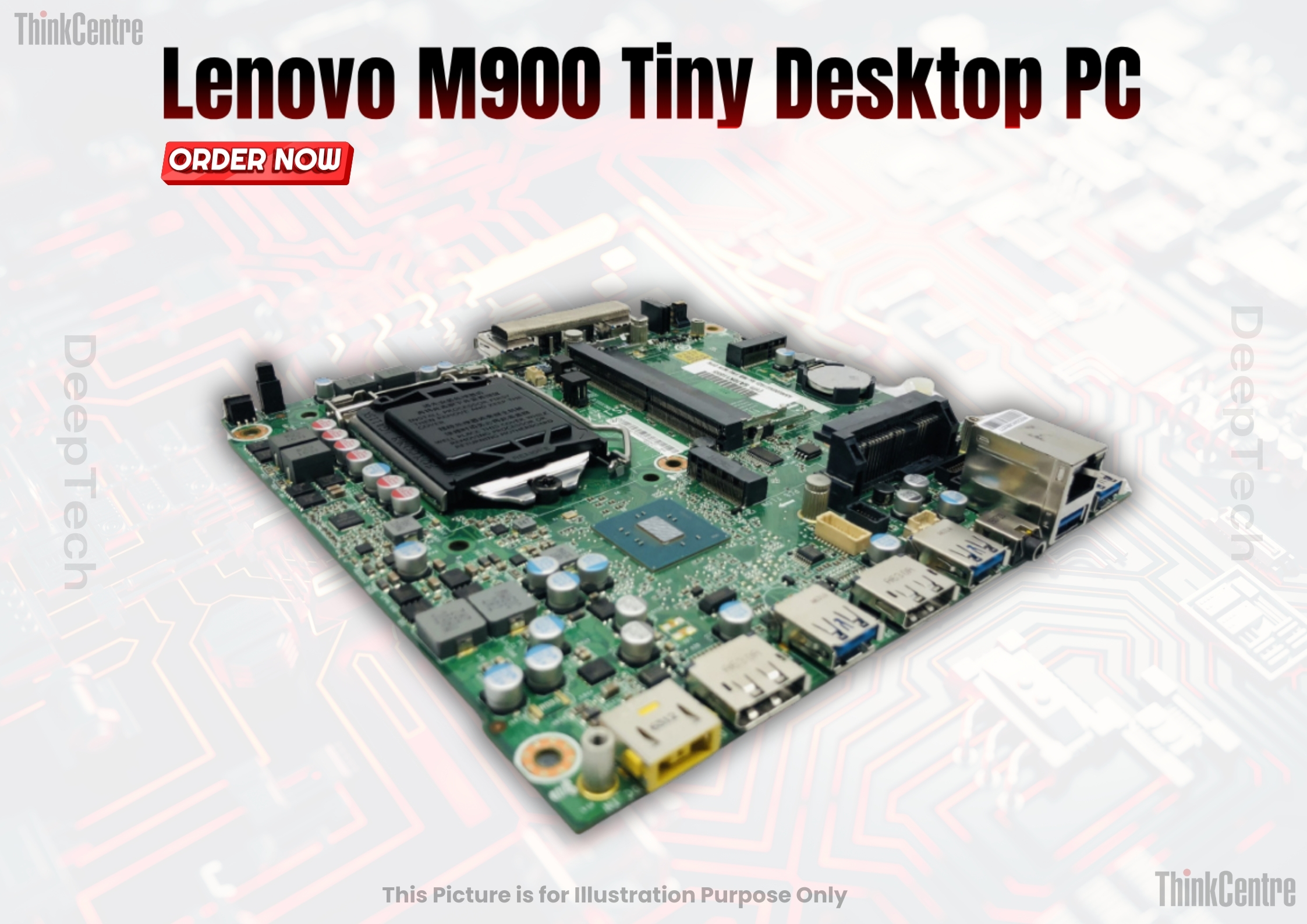 Lenovo M900 Tiny PC Core i7 6700 6th Gen 32GB DDR4 RAM 1TB SSD